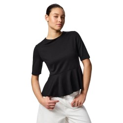 Тениска Pieces Alisa short sleeve T-shirt - Black (Black) тениска,мъжки,тениски,дамски,тениски,pieces,alisa,short,sleeve,t,shirt,black,(black)