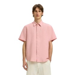 риза,с,къс,ръкав,дамски,ризи,мъжки,ризи,selected,regclaus,clay,linen,short,sleeve,shirt,pink,(rose,dawn,mixed,white)