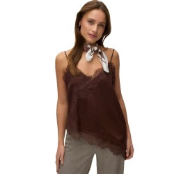 Тениска Vero moda Novi Lace Singlet sleeveless T-shirt - Brown (Chicory Coffee / Dtm Lace) тениска,мъжки,тениски,дамски,тениски,vero,moda,novi,lace,singlet,sleeveless,t,shirt,brown,(chicory,coffee,dtm,lace)
