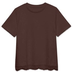 тениска,мъжки,тениски,дамски,тениски,vero,moda,sara,mette,lace,short,sleeve,t,shirt,brown,(chicory,coffee,lace,dtm)