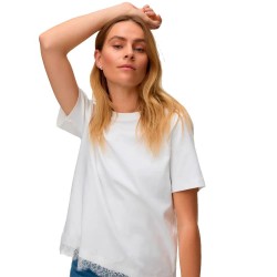Тениска Vero moda Sara Mette Lace short sleeve T-shirt - White (Snow White / Lace Dtm) тениска,мъжки,тениски,дамски,тениски,vero,moda,sara,mette,lace,short,sleeve,t,shirt,white,(snow,white,lace,dtm)