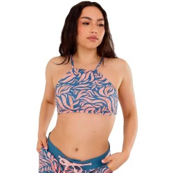 дамски,бански,костюми,fundango,hogg,high,neck,bikini,top,blue,(brasil)