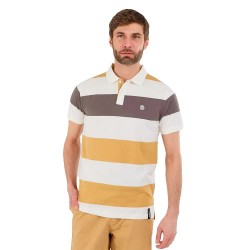 блуза,с,яка,дамски,блузи,с,яка,мъжки,блузи,с,яка,fundango,incognito,stripe,short,sleeve,polo,white,(camel)