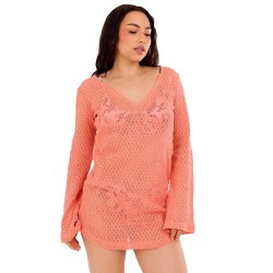 Fundango Shoreline long sleeve blouse - Orange (Faded Coral) дамски,блузи,fundango,shoreline,long,sleeve,blouse,orange,(faded,coral)