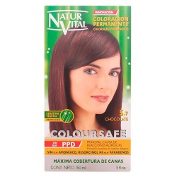 хигиена,коса,naturvital,coloursafe,nº5.7,chocolate,150ml,permanent,dye,clear
