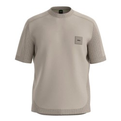 Блуза BOSS Rib sweater refurbished - Beige (Open Beige) блуза,мъжки,пуловери,дамски,пуловери,boss,rib,sweater,refurbished,beige,(open,beige)