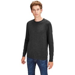 Блуза Jack & jones Essential Basic Knitted sweater refurbished - Grey (Dark Grey Melange) блуза,мъжки,пуловери,дамски,пуловери,jack,&,jones,essential,basic,knitted,sweater,refurbished,grey,(dark,grey,melange)