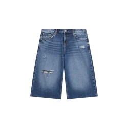 Къси панталони Guess W6GD91D0695 Relaxed Fit denim shorts - Blue (Deep Dive Destroy) къси,панталони,мъжки,панталони,дамски,панталони,guess,w6gd91d0695,relaxed,fit,denim,shorts,blue,(deep,dive,destroy)