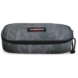 Eastpak Oval Single pencil case - Grey (Letter Dye Black) ученически,принадлежности,eastpak,oval,single,pencil,case,grey,(letter,dye,black)