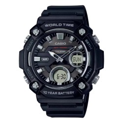 Часовник Casio AEQ-120W-1A 53.3mm 10ATM Quartz Analogue/Digital watch - Blue (Black / Black / Mineral) часовник,часовници,casio,aeq,120w,1a,53.3mm,10atm,quartz,analogue,digital,watch,blue,(black,black,mineral)