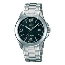Часовник Casio MTP-1215A-1A 43.3mm 3ATM Quartz Analogical watch - Silver (Grey / Black / Mineral) часовник,часовници,casio,mtp,1215a,1a,43.3mm,3atm,quartz,analogical,watch,silver,(grey,black,mineral)