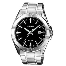 Часовник Casio MTP-1308D-1A 48.9mm 5ATM Quartz Analogical watch - Silver (Grey / Black / Mineral) часовник,часовници,casio,mtp,1308d,1a,48.9mm,5atm,quartz,analogical,watch,silver,(grey,black,mineral)