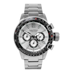 Часовник Nautica NAPBFCF04 46mm 10ATM Quartz Analogical watch - Silver (Grey / Grey / Mineral) часовник,часовници,nautica,napbfcf04,46mm,10atm,quartz,analogical,watch,silver,(grey,grey,mineral)