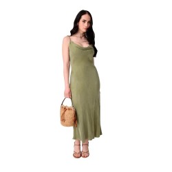 Рокля Guess Akilina sleeveless midi dress - Green (Pond Cypress) рокля,дамски,поли,и,рокли,guess,akilina,sleeveless,midi,dress,green,(pond,cypress)