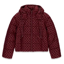 Яке Guess New Daisy Logo Cropped padded jacket - Red (Red Noir) яке,мъжки,якета,дамски,якета,и,палта,guess,new,daisy,logo,cropped,padded,jacket,red,(red,noir)