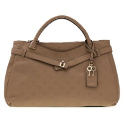 Чанта Guess Ella Logo Large Girlfriend bag - Brown (Beige Logo) чанта,всички,чанти,guess,ella,logo,large,girlfriend,bag,brown,(beige,logo)
