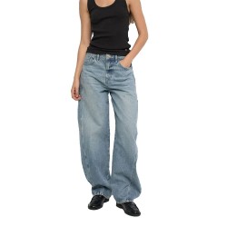 Дънки Salsa jeans 21011573 Barrel Fit jeans - Blue (Medium Light) дънки,мъжки,панталони,дамски,панталони,salsa,jeans,21011573,barrel,fit,jeans,blue,(medium,light)