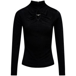 Блуза Salsa jeans 21011733 high neck sweater - Black (Black) блуза,мъжки,пуловери,дамски,пуловери,salsa,jeans,21011733,high,neck,sweater,black,(black)
