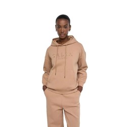 Суичър Salsa jeans 21011755 hoodie - Brown (Medium Brown) суичър,дамски,блузи,salsa,jeans,21011755,hoodie,brown,(medium,brown)