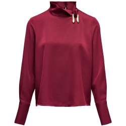 Salsa jeans 21011759 long sleeve blouse - Red (Dark Red) дамски,блузи,salsa,jeans,21011759,long,sleeve,blouse,red,(dark,red)