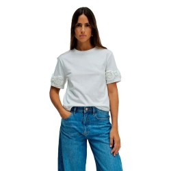Тениска Salsa jeans 21011778 short sleeve T-shirt - White (White) тениска,мъжки,тениски,дамски,тениски,salsa,jeans,21011778,short,sleeve,t,shirt,white,(white)