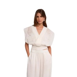 Salsa jeans 21011780 long sleeve blouse - White (White) дамски,блузи,salsa,jeans,21011780,long,sleeve,blouse,white,(white)
