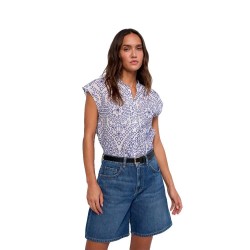 Дънки Salsa jeans 21011783 Sleeveless Shirt - Blue (Dark Blue V1) дънки,дамски,ризи,мъжки,ризи,salsa,jeans,21011783,sleeveless,shirt,blue,(dark,blue,v1)