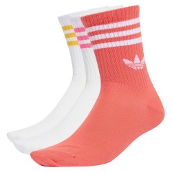 чорапи,мъжки,чорапи,дамски,чорапи,adidas,originals,3,stripes,crew,socks,3,pairs,multicolor,(white,preloved,scarlet)
