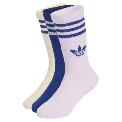 Чорапи Adidas Originals 3 Stripes crew socks 6 pairs - Multicolor (Victory Blue / Warm Vanilla / Ice Lavender) чорапи,мъжки,чорапи,дамски,чорапи,adidas,originals,3,stripes,crew,socks,6,pairs,multicolor,(victory,blue,warm,vanilla,ice,lavender)
