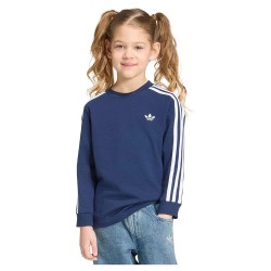 Тениска Adidas Originals 3 Stripes Top long sleeve T-shirt - Blue (Night Indigo) тениска,мъжки,тениски,дамски,тениски,adidas,originals,3,stripes,top,long,sleeve,t,shirt,blue,(night,indigo)