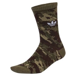 Чорапи Adidas Originals Camo crew socks 2 pairs - Green (Olive Strata / Aurora Coffee) чорапи,мъжки,чорапи,дамски,чорапи,adidas,originals,camo,crew,socks,2,pairs,green,(olive,strata,aurora,coffee)