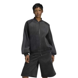 Блуза Adidas Originals Cropped Jersey full zip sweatshirt - Black (Black / Utility Black) блуза,дамски,блузи,adidas,originals,cropped,jersey,full,zip,sweatshirt,black,(black,utility,black)