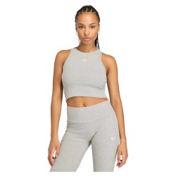 Тениска Adidas Originals Essentials Rib sleeveless T-shirt - Grey (Medium Grey Heather) тениска,мъжки,тениски,дамски,тениски,adidas,originals,essentials,rib,sleeveless,t,shirt,grey,(medium,grey,heather)