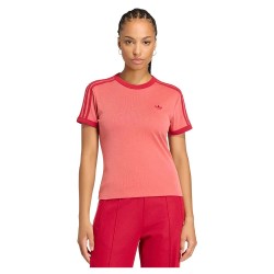 Тениска Adidas Originals Heather 3 Stripes Cali short sleeve T-shirt - Pink (Team Victory Red / Preloved Scarlet / Team Victory Red) тениска,мъжки,тениски,дамски,тениски,adidas,originals,heather,3,stripes,cali,short,sleeve,t,shirt,pink,(team,victory,red,preloved,scarlet,team,victory,red)