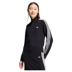 блуза,дамски,блузи,adidas,originals,knitted,firebird,full,zip,sweatshirt,black,(black,white)