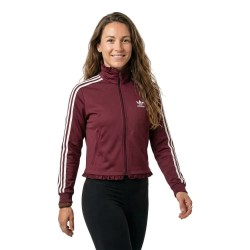 Блуза Adidas Originals Pleated Firebird full zip sweatshirt - Red (Shadow Red) блуза,дамски,блузи,adidas,originals,pleated,firebird,full,zip,sweatshirt,red,(shadow,red)