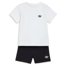 Adidas Originals Regular Waffle Short T-Shirt set - White / Black (White / Black) детски,екипи,adidas,originals,regular,waffle,short,t,shirt,set,white,black,(white,black)
