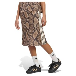 Пола Adidas Originals Snake Print Satin midi skirt - Brown (Linen / Magic Beige) пола,дамски,поли,и,рокли,adidas,originals,snake,print,satin,midi,skirt,brown,(linen,magic,beige)
