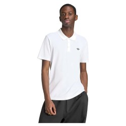 Adidas Originals Trefoil Essentials short sleeve polo - White (White) дамски,блузи,с,яка,мъжки,блузи,с,яка,adidas,originals,trefoil,essentials,short,sleeve,polo,white,(white)