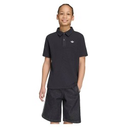 дамски,блузи,с,яка,мъжки,блузи,с,яка,adidas,originals,waffle,short,sleeve,polo,black,(black)