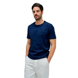 Тениска Salsa jeans 21011461 short sleeve T-shirt - Blue (Blue) тениска,мъжки,тениски,дамски,тениски,salsa,jeans,21011461,short,sleeve,t,shirt,blue,(blue)