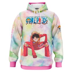 суичър,мъжки,пуловери,дамски,пуловери,otso,one,piece,egghead,luffy,and,the,crew,hoodie,multicolor,(pink)