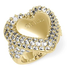 Guess Beloved Pave Heart ring - Golden (Gold) бижутерия,guess,beloved,pave,heart,ring,golden,(gold)