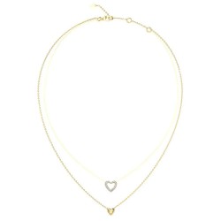 Guess Beloved Two Hearts necklace - Golden (Gold) бижутерия,guess,beloved,two,hearts,necklace,golden,(gold)