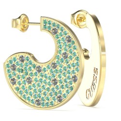 Guess Blooming Summer earrings - Golden (Gold / Blue) бижутерия,guess,blooming,summer,earrings,golden,(gold,blue)