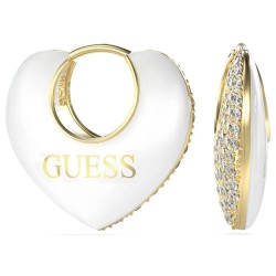 Guess Crazy In Love JUBE05206 earrings - Golden (Gold / White) бижутерия,guess,crazy,in,love,jube05206,earrings,golden,(gold,white)