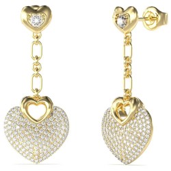 Guess Crazy In Love JUBE05210 earrings - Golden (Gold) бижутерия,guess,crazy,in,love,jube05210,earrings,golden,(gold)