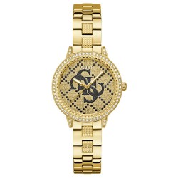 Часовник Guess Lace 34mm 3ATM Quartz/Analogical woman watch - Golden (Gold / Champagne / Mineral) часовник,часовници,guess,lace,34mm,3atm,quartz,analogical,woman,watch,golden,(gold,champagne,mineral)