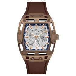 часовник,часовници,guess,phoenix,41.50mm,5atm,quartz,analogical,watch,brown,(brown,silver,mineral)