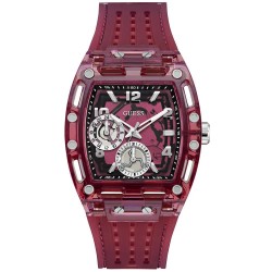 часовник,часовници,guess,phoenix,41.50mm,5atm,quartz,analogical,watch,purple,(red,red,mineral)